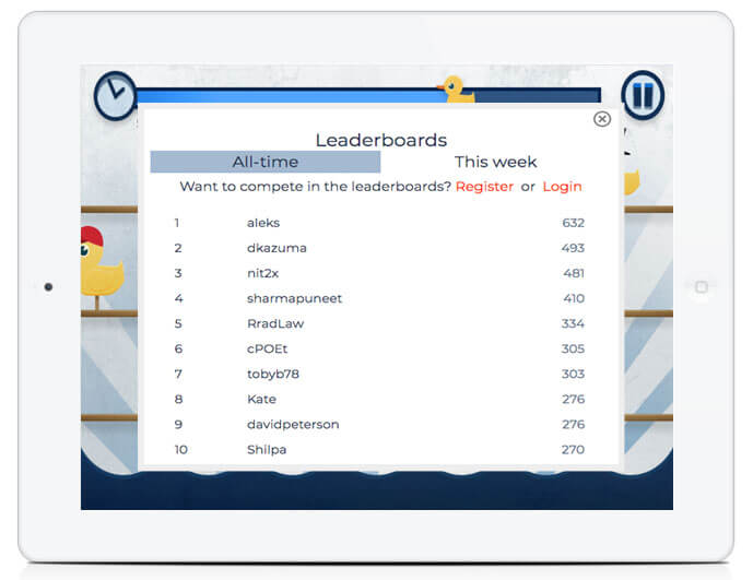Custom Development Leaderboards
