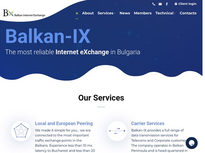 The website screenshot for https://www.b-ix.net/